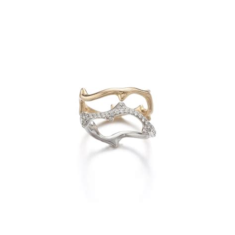 Bois de Rose Ring White Gold and Diamonds 